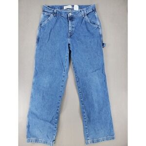 GAP Jeans Carpenter Y2K 2000s Vintage Hammer Loop Baggy Wide Women's 8 USA Made